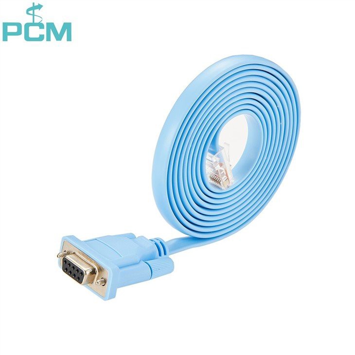 rj45 to db9 serial console cable rollover cable