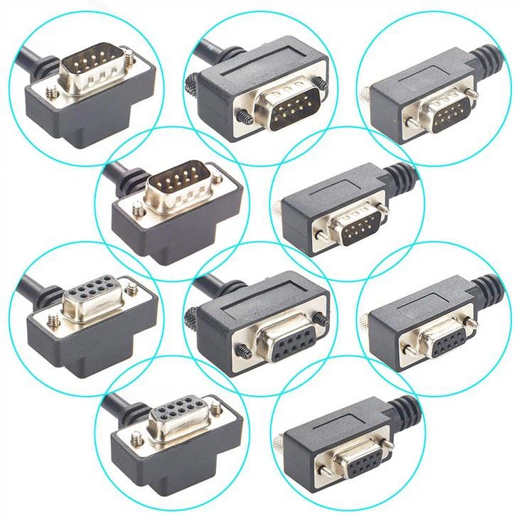angled RS232 Serial Cable