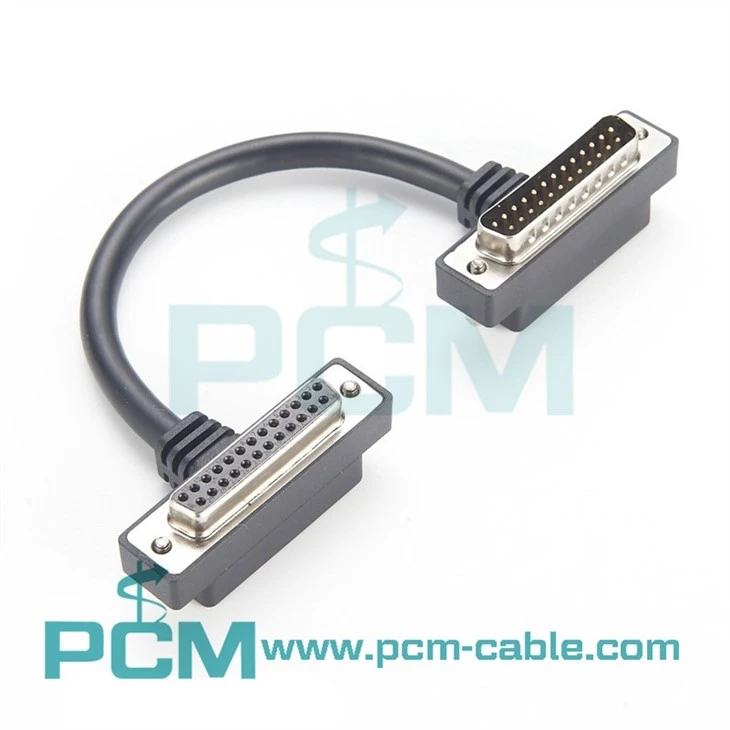 space saving db25 to db25 cable