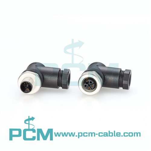 एल कोड एम12 समकोण कनेक्टर