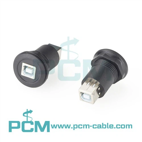 गोल पैनल माउंट यूएसबी-बी 2.0 जैक