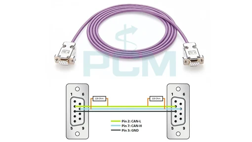 CAN 2 Meter Cable With CAN Bus Terminators CAN 2 Meter Cable With CAN Bus Terminators