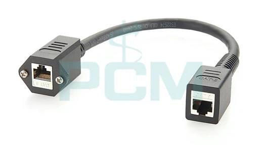CAT8 40Gbps RJ45 Panel Mount Cable with Screw Locking industrial camera cable machine vision cable camera link cable CAT8 40Gbps RJ45 Panel Mount Cable with Screw Locking industrial camera cable machine vision cable camera link cable
