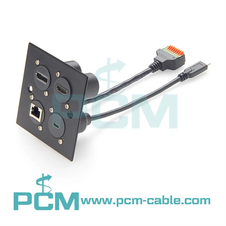 RJ45 Chassis Connector in D-Shape Housing