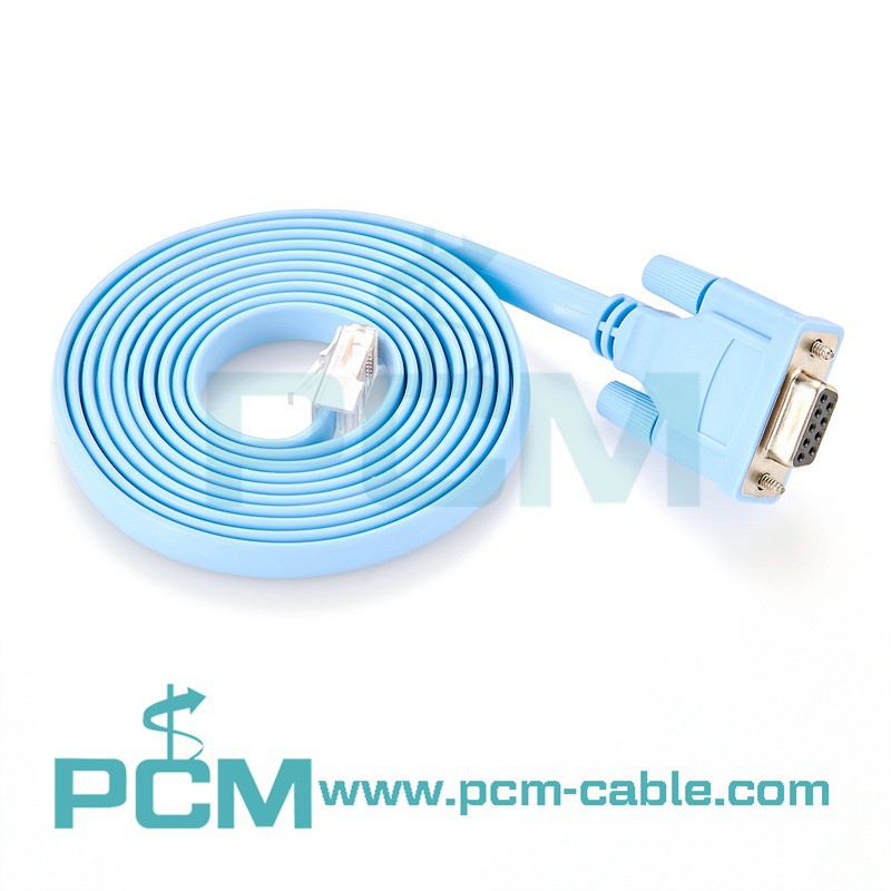 Rollover Console Cable DB9 Female to RJ45 Male Rollover Console Cable DB9 Female to RJ45 Male