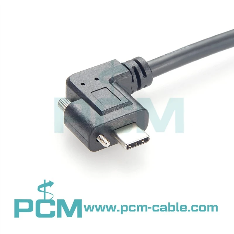 USB-C Cable Top Screw Locking USB 10Gbps 100W 5A Power Delivery 8K 60Hz 4K 144Hz DP Alt Mode - Thunderbolt Compatible USB-C Cable Top Screw Locking USB 10Gbps 100W 5A Power Delivery 8K 60Hz 4K 144Hz DP Alt Mode - Thunderbolt Compatible