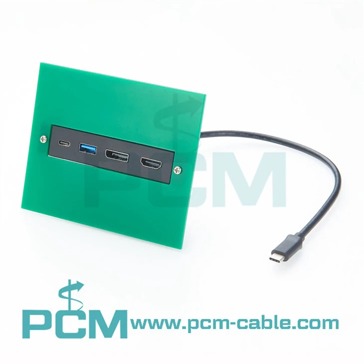 USB C मल्टीपोर्ट एडाप्टर 10Gbps USB टाइप -C मिनी डॉक 4K 60Hz डिस्प्लेपोर्ट USB हब के साथ